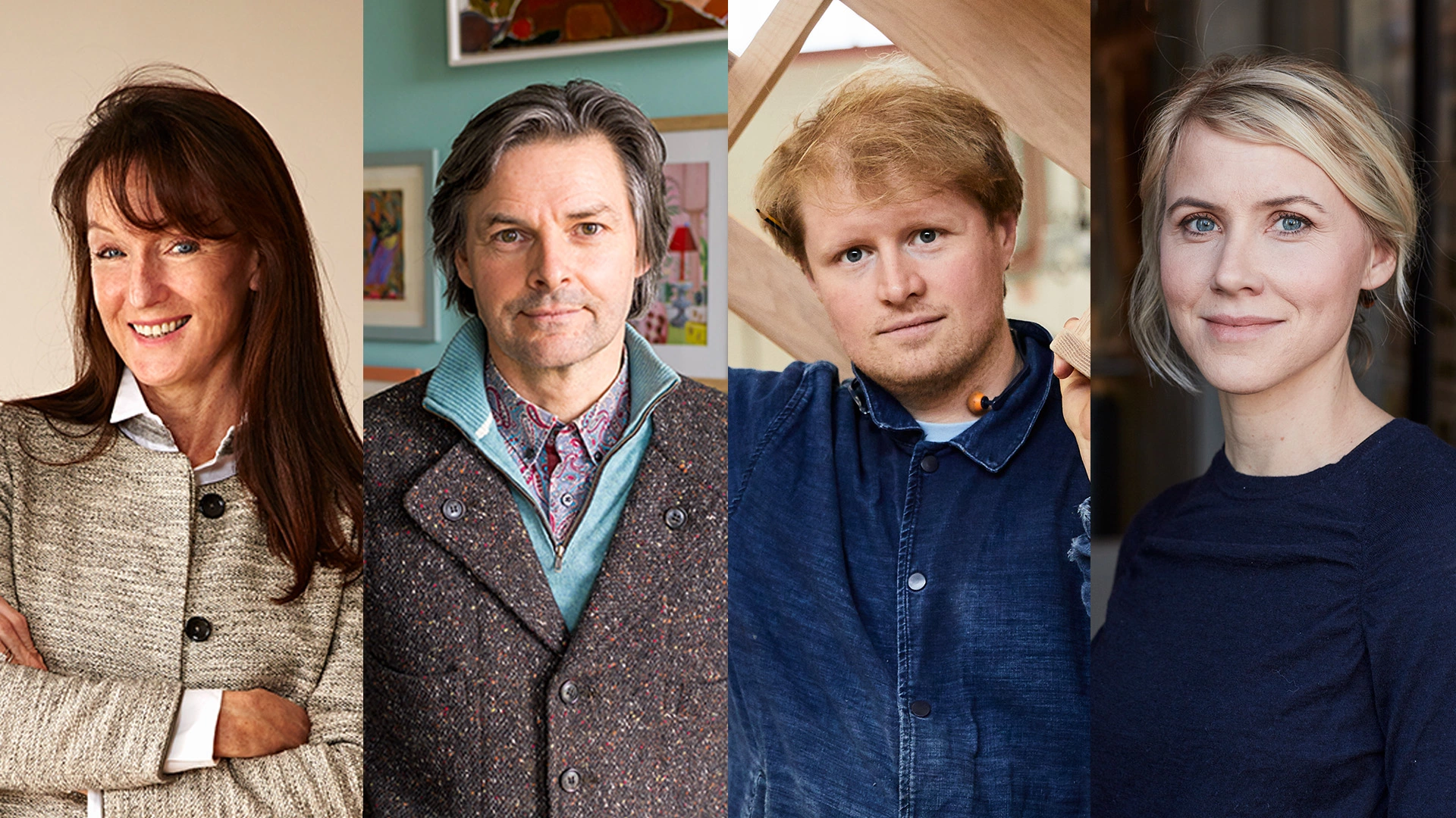 Images of Bernie de Le Cuona, Edward Bulmer, Sebastian Cox and Sarah Spiteri