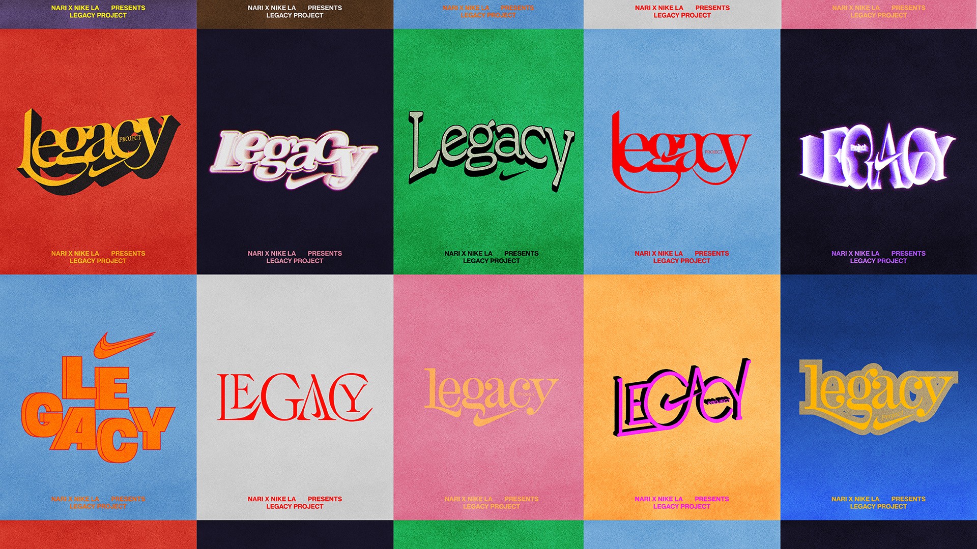 Nike Legacy lettering design