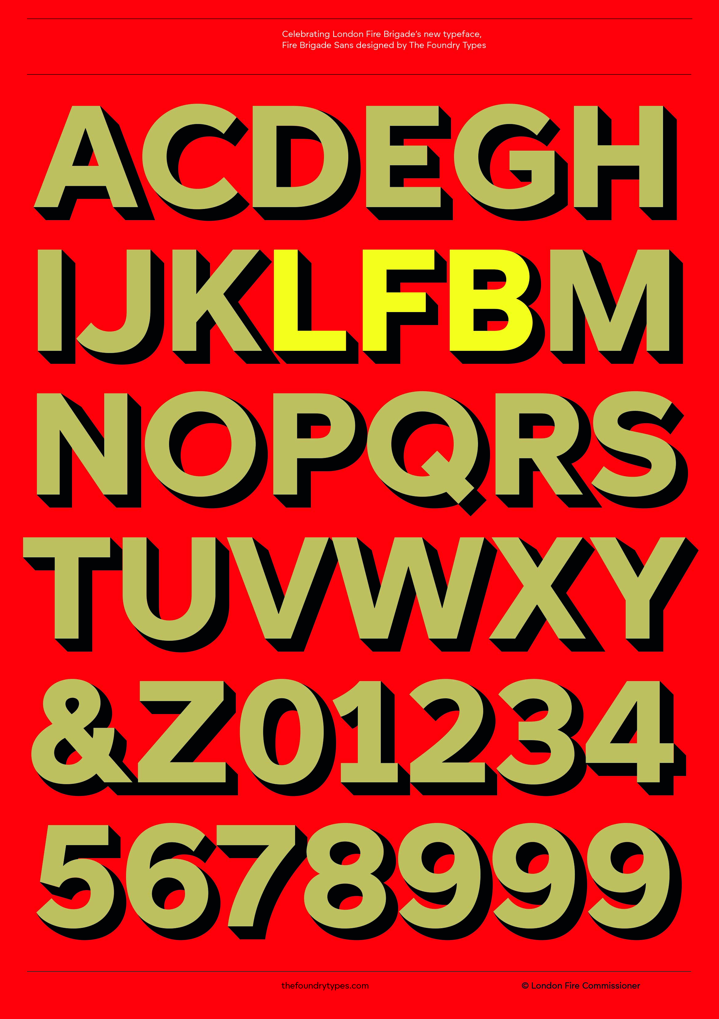 Fire Brigade Sans Typeface Created by The Foundry Types