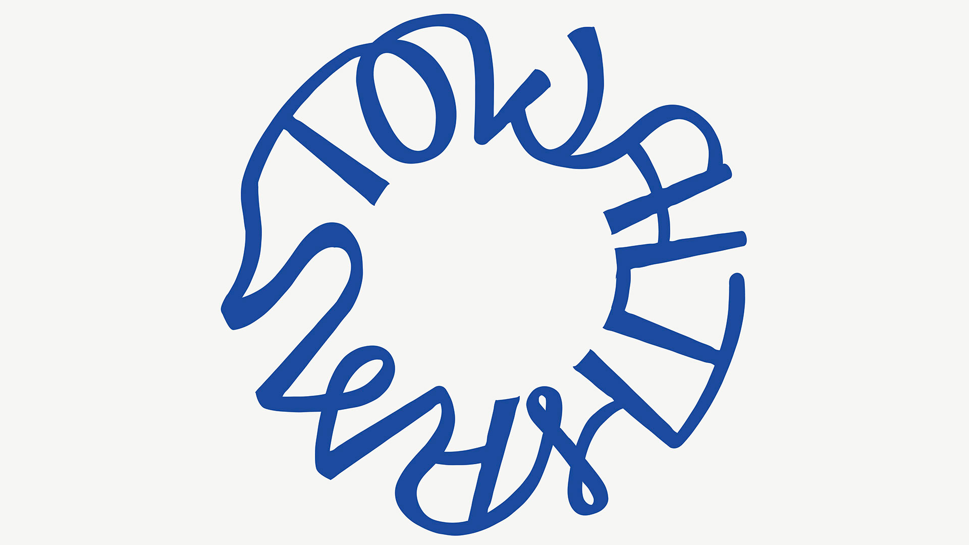 The word Walthamstow as a circular typographic logo