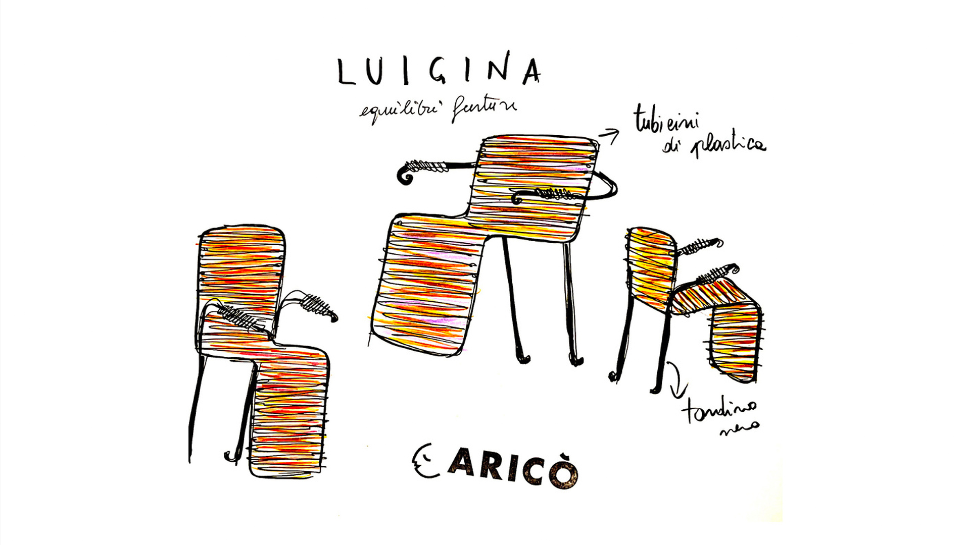 Luigina Chair by Antonio Aricò for Equilibri