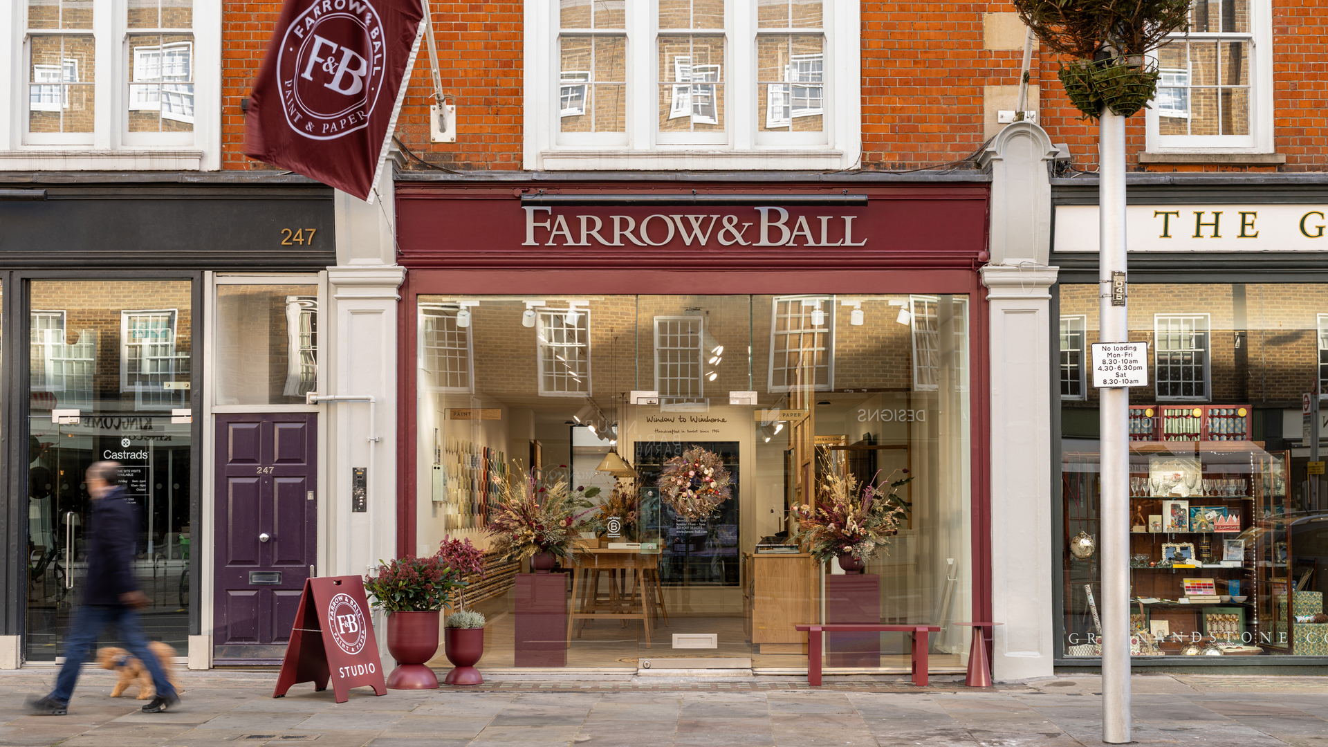 Front of Farrow & Ball Chelsea Studio