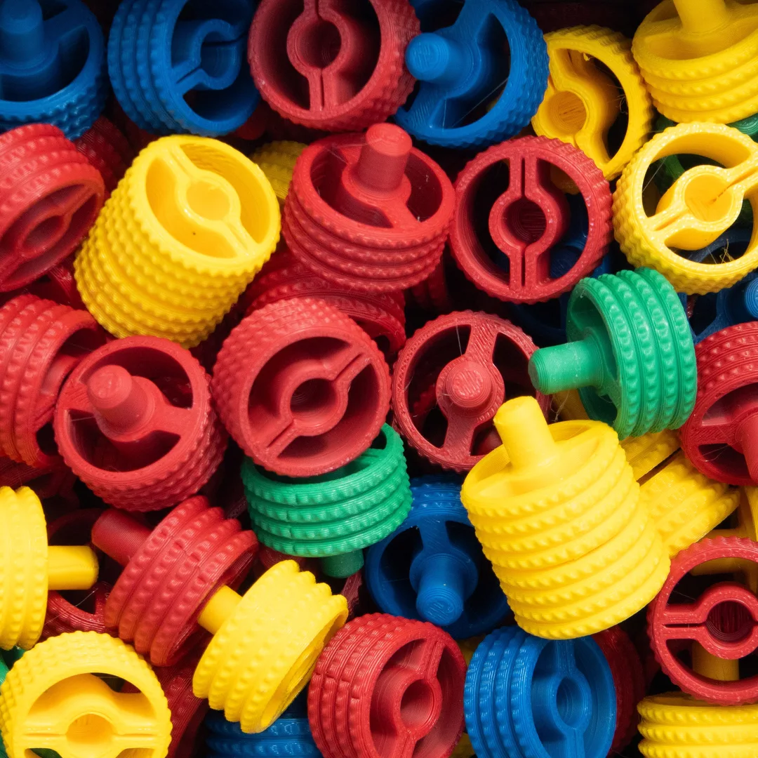 Pile of snapkit connectors in loads of different colours 