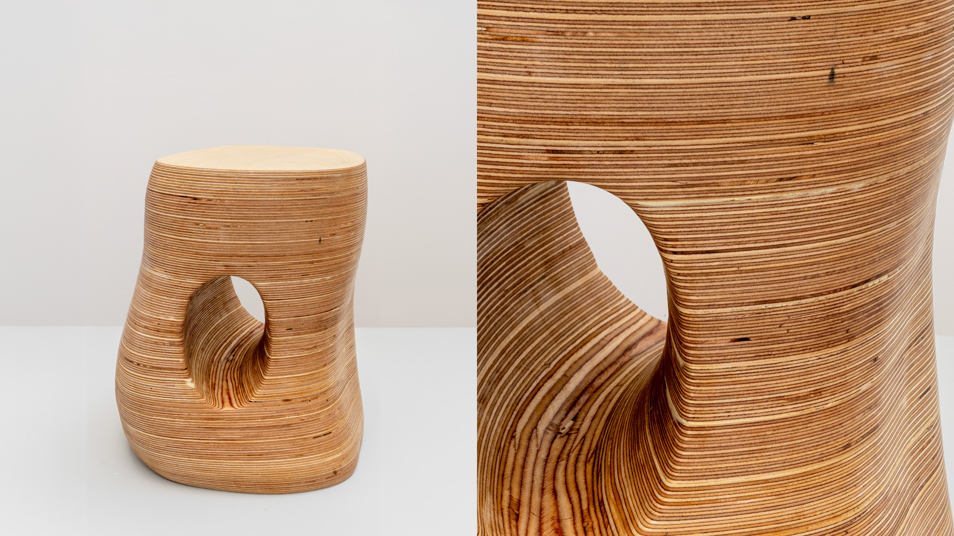 With intersecting curves and shifting planes, The Being captures a sense of movement and stillness.