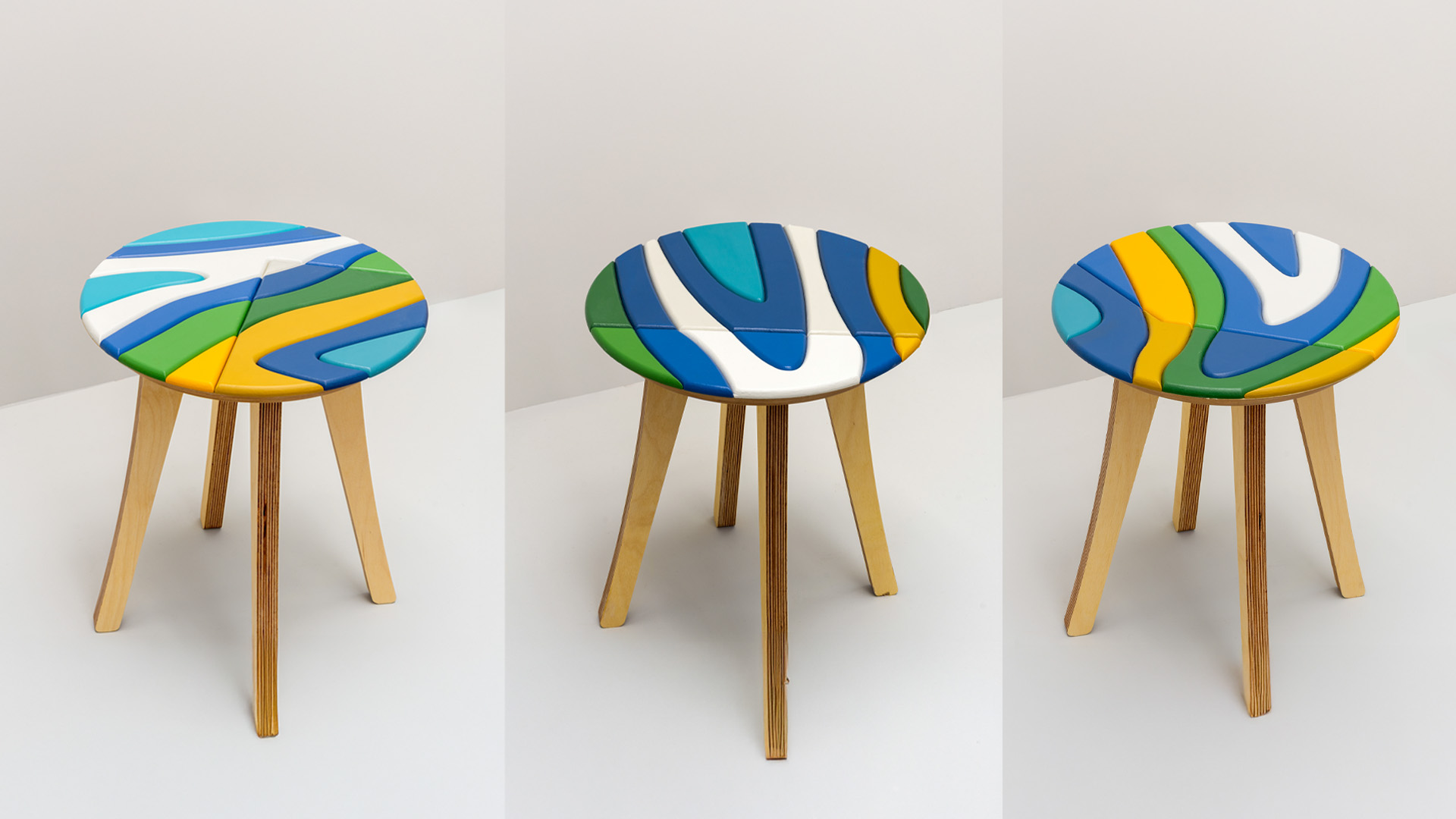These stools explore life and the unexpected moments that shift its course.
