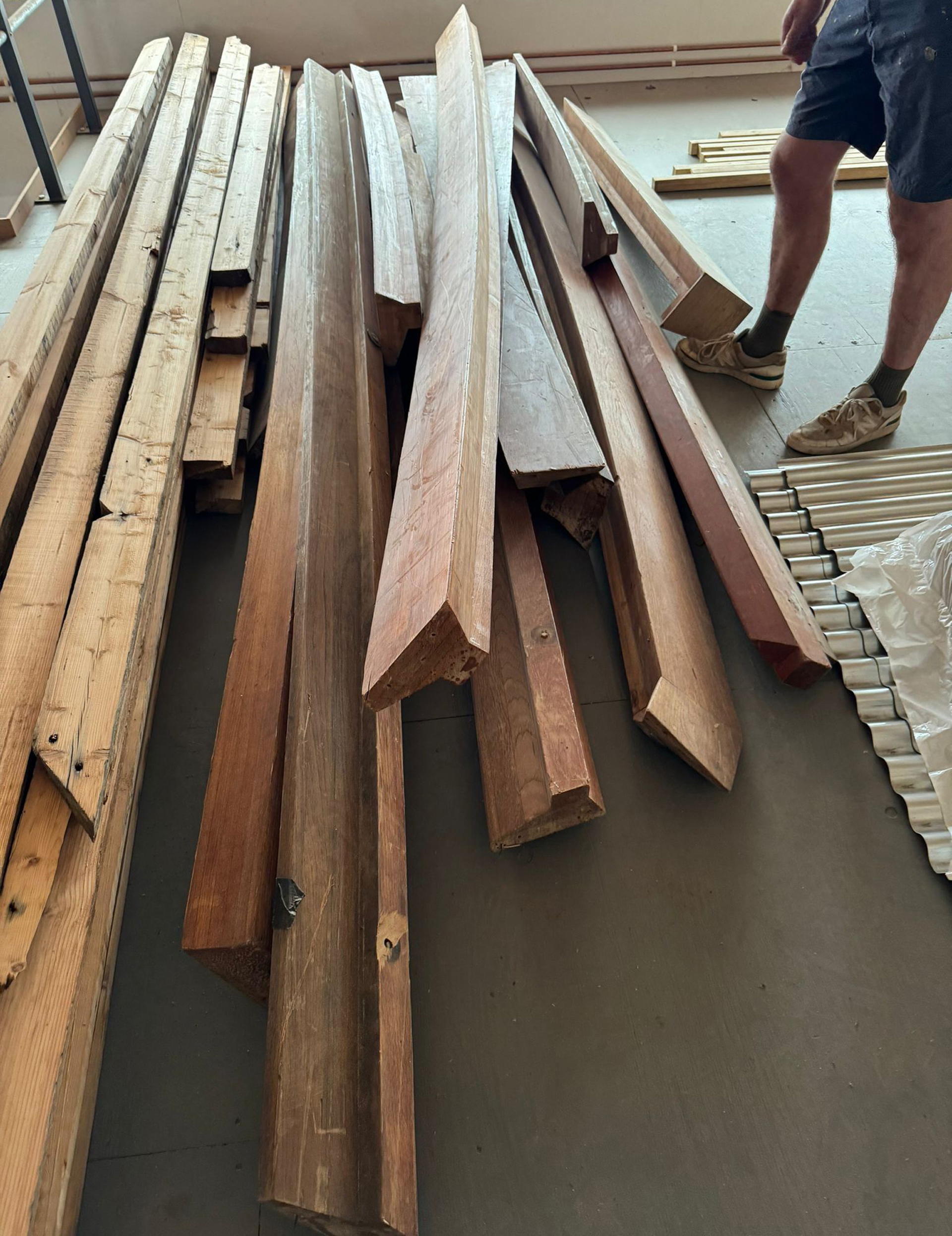 Teak Handrails from Fawley Powerstation