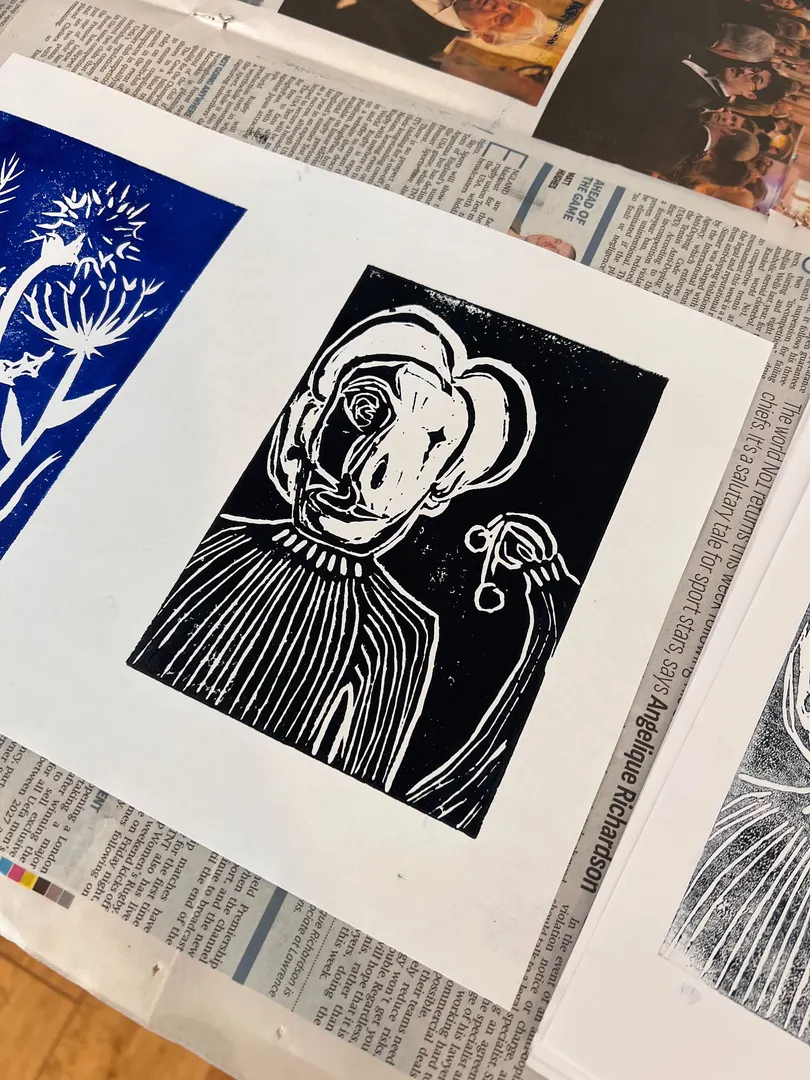Lino Printed Art at MYO Creative Studio