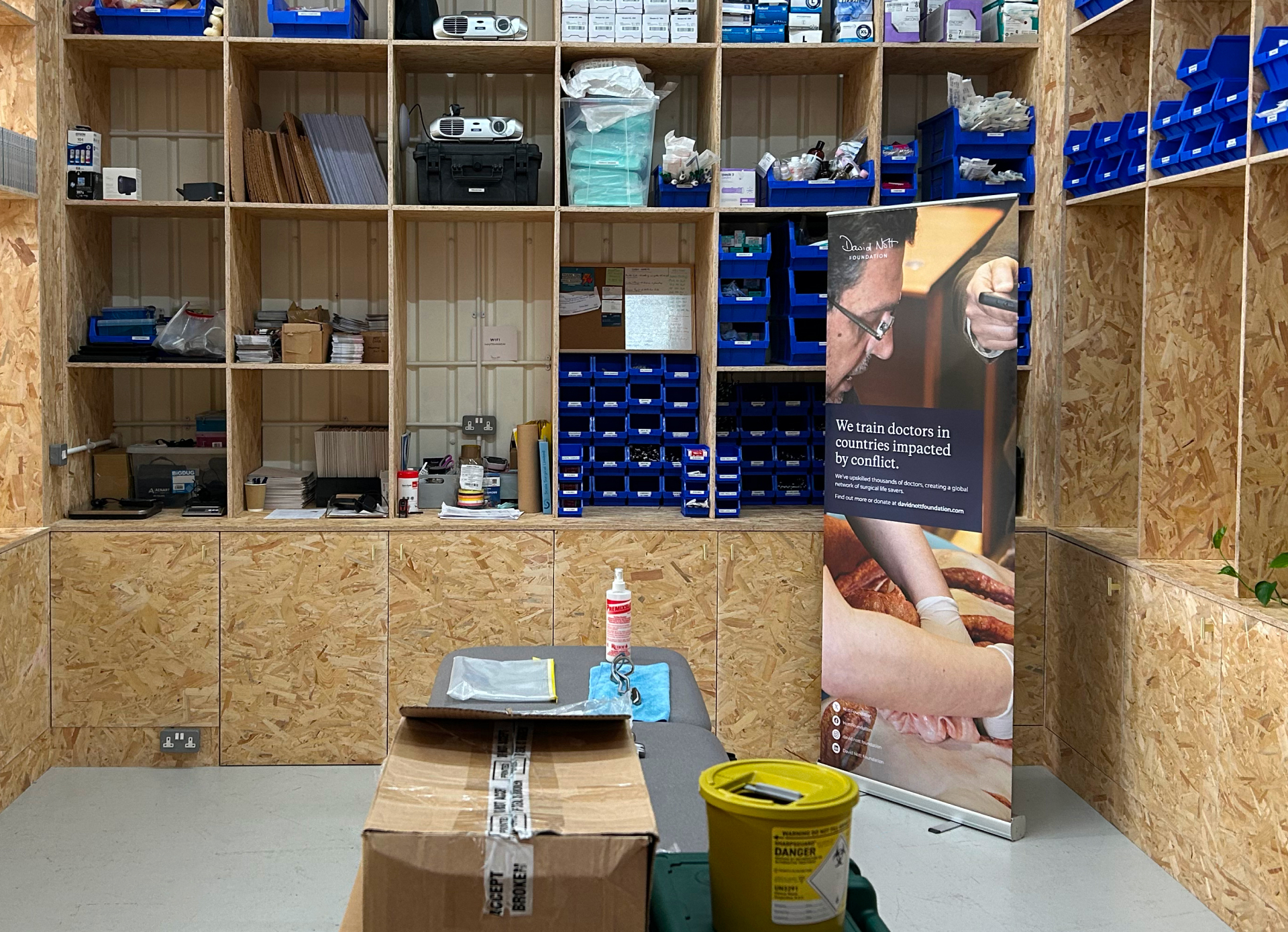 Storing innovative training tools