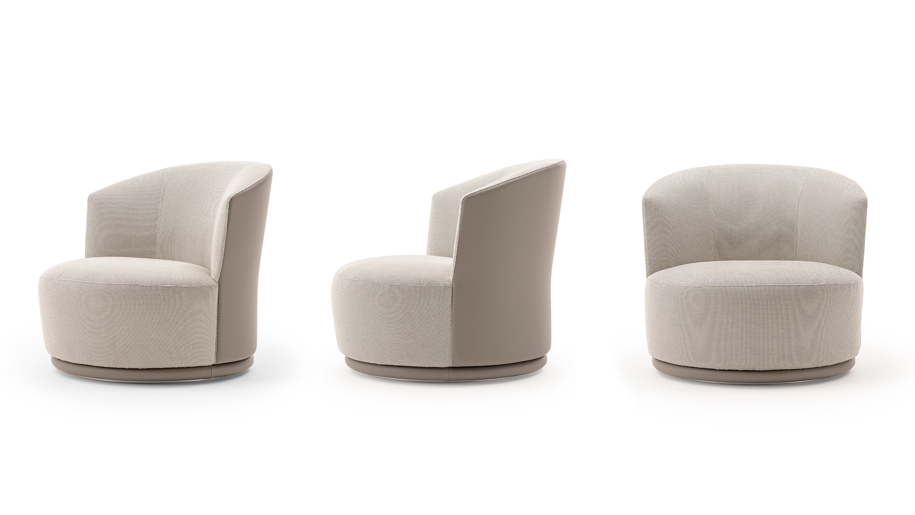 Blues swivel armchair