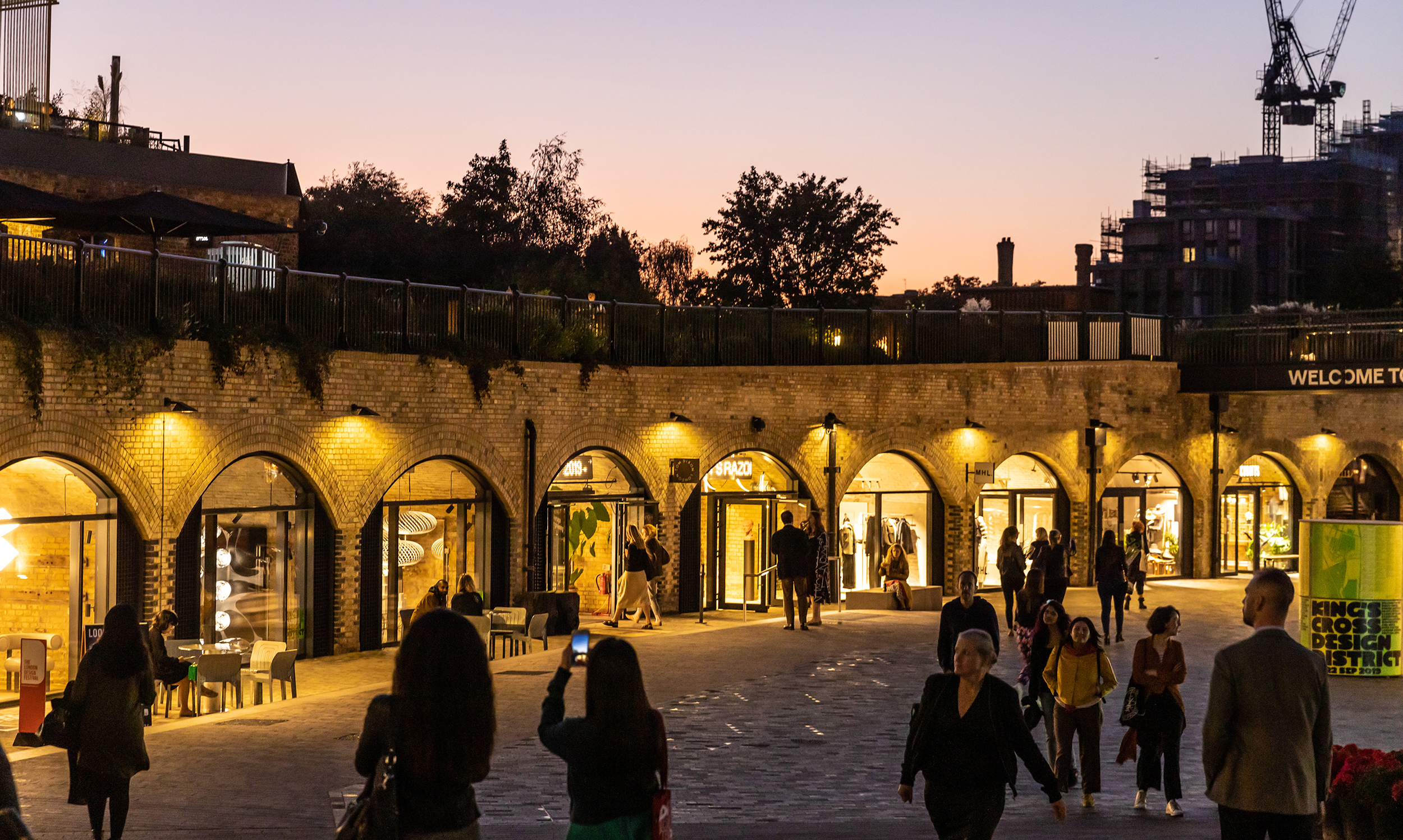 King's Cross Design District Late Night